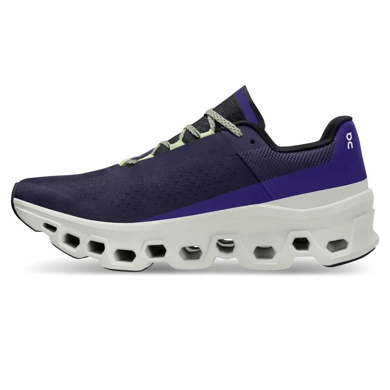 On Running Cloudmonster Mens Running Shoes in Acai/Aloe-5